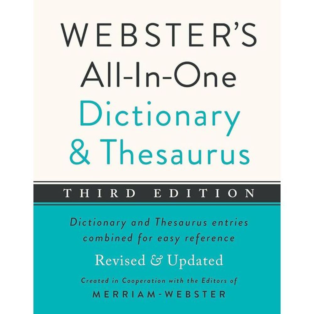 Webster's All-In-One Dictionary and Thesaurus, Third Edition -- Merriam-Webster